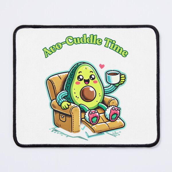 Item preview, Avo-Cuddle Time Cozy Avocado Illustration. designed and sold by The-T-In-Retro.