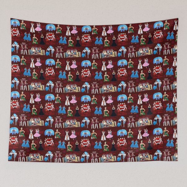 Item preview, White Christmas Favorite Scenes Collage - Red designed and sold by Smile More Art Store ⭐️⭐️⭐️⭐️⭐️.