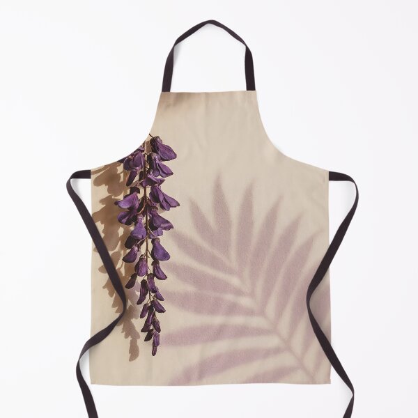 Item preview, Wisteria and Leaf Shadow Play on Beige Wall – Minimal Floral Art designed and sold by EmeraldeaArt.