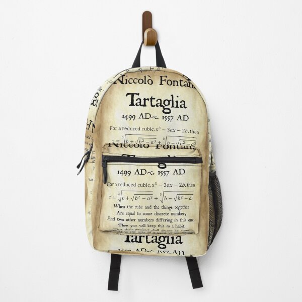 Item preview, Nerdy Vintage Tartaglia Cubic Formula Math Science Teacher Black Text Parchment designed and sold by MathWare MathClips.