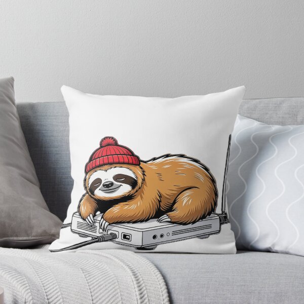 Item preview,  Sloth sleeping on a Wi-Fi router designed and sold by VladisWorld.
