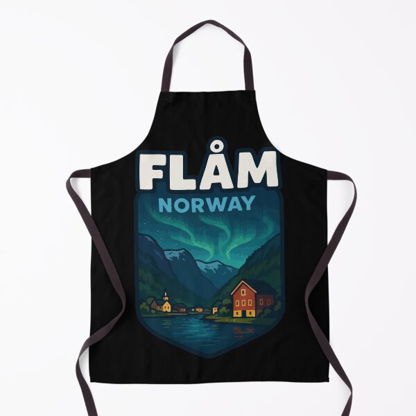 Item preview, Flåm Flam Norway Northern Lights Travel designed and sold by TomFrontierArt.
