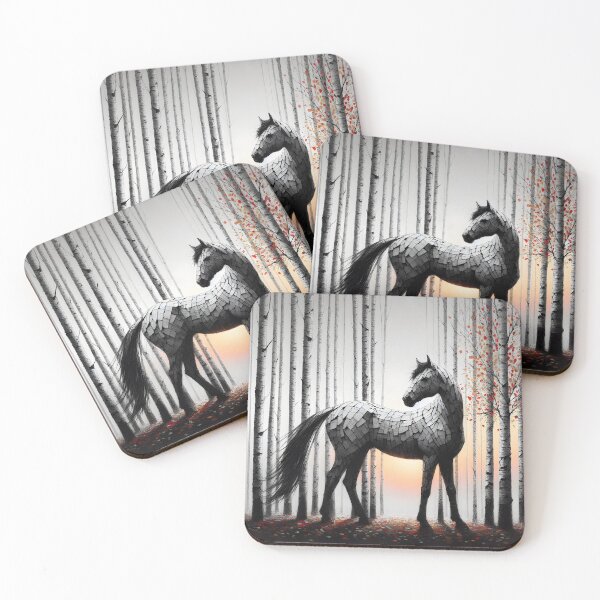 Item preview, Birchbark Horse, Ai Generated Art  designed and sold by ACC .