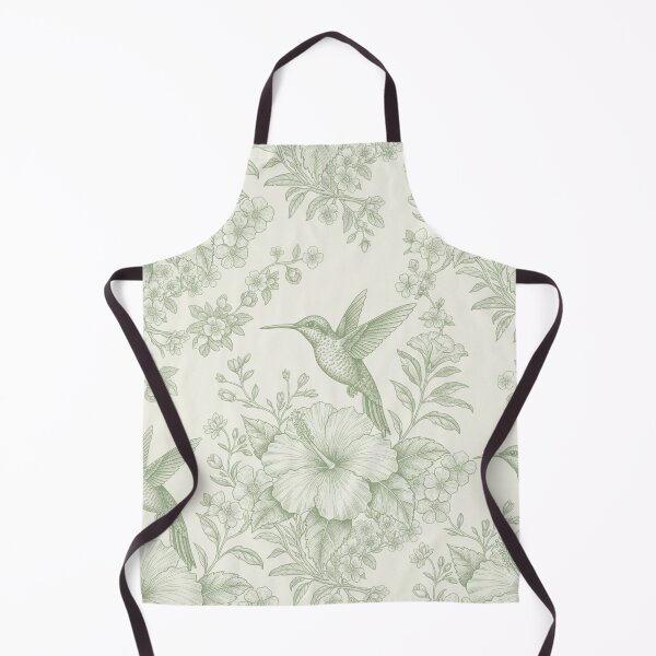 Item preview, Hummingbird Hibiscus Vintage Botanical Seamless Pattern designed and sold by Popettte.