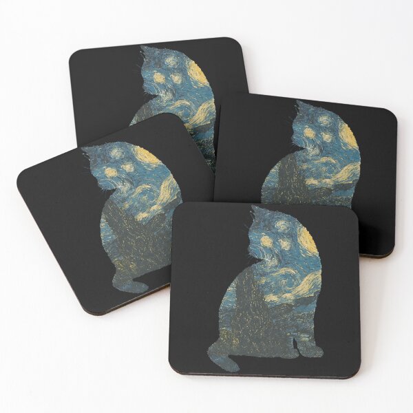 Item preview, Vincent's Starry Night Museum Cat designed and sold by annaottertion.