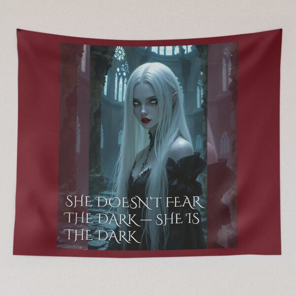 Item preview, She Is the Dark – Gothic Vampire Queen designed and sold by MetaModel Studio.