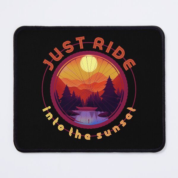 Item preview, Just Ride Into The Sunset - Cycling Gifts designed and sold by RaniaMaay.