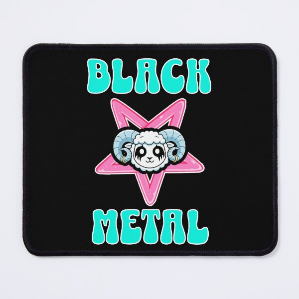 Item preview, Black Metal Ram Pentagram Joke Funny designed and sold by Elementalt.