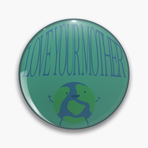 Item preview, Love Your Mother Earth Blue and Green Circle designed and sold by ViVidsbyLiliana.