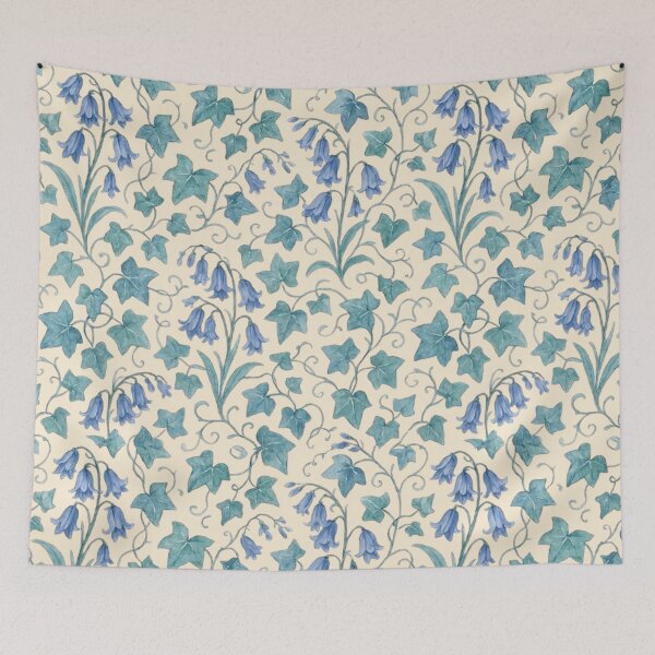 Item preview, Bluebells & Ivy Pattern designed and sold by MiLaKK.