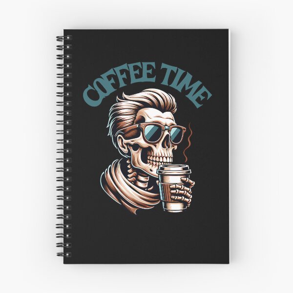 Item preview, Coffee time, cool skeleton with a coffee designed and sold by ReneMM.