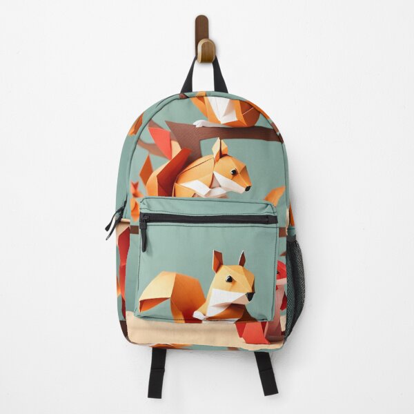 Item preview, Origami Art - Nestled Harmony: A Family of Squirrels on a Branch designed and sold by ArtfulFolds.