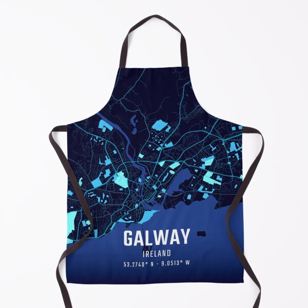 Item preview, Galway Midnight City Map designed and sold by HomeLivingCo.