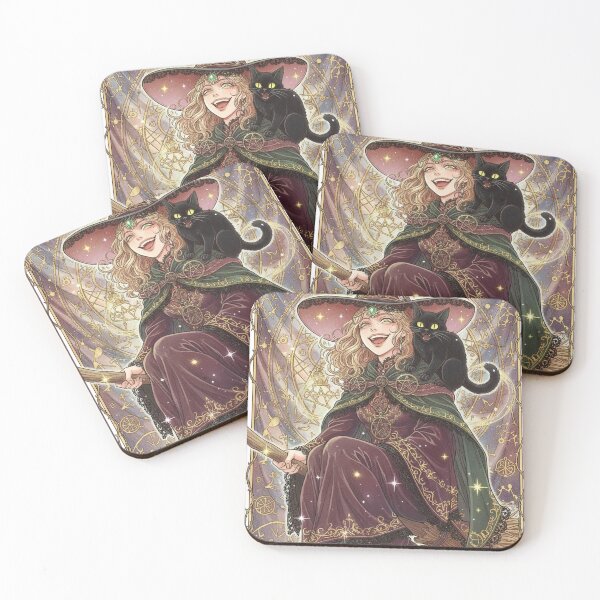 Item preview, Witch with black cat designed and sold by Talpha.