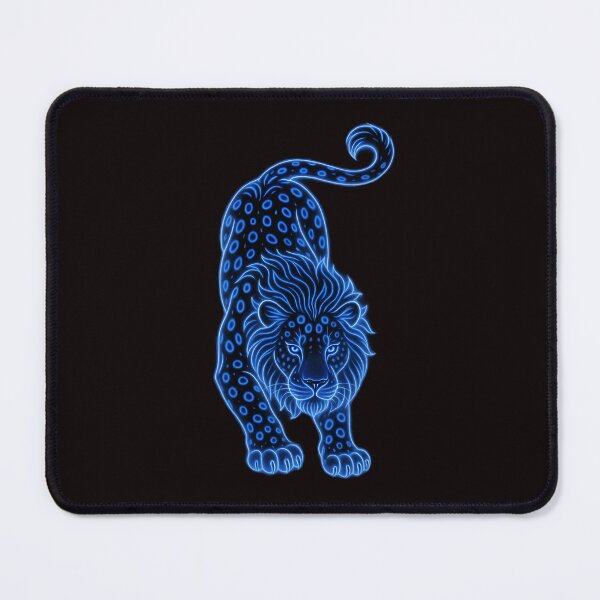 Item preview, Cosmic Neon Lion-Leopard designed and sold by Les-Ink-Studio.