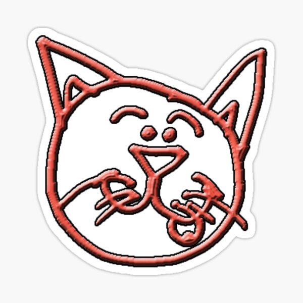 Red Cat Sticker