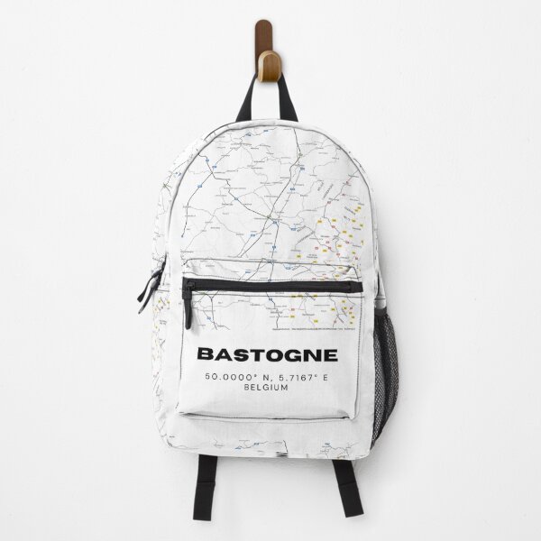 Item preview, Bastogne Belgium Map | Minimalist Black and White Modern City Map designed and sold by RM-Journey.