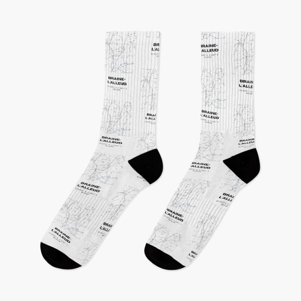 Item preview, Braine-l’Alleud Belgium Map | Minimalist Black and White Modern City Map designed and sold by RM-Journey.