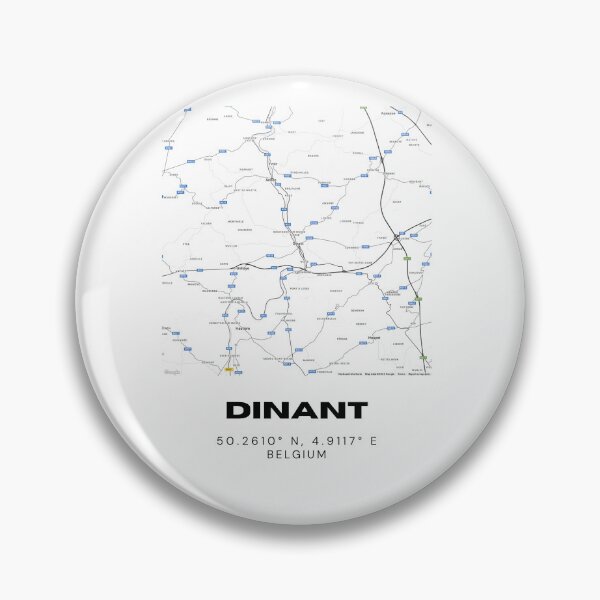Item preview, Dinant Belgium Map | Minimalist Modern Black and White City Poster designed and sold by RM-Journey.