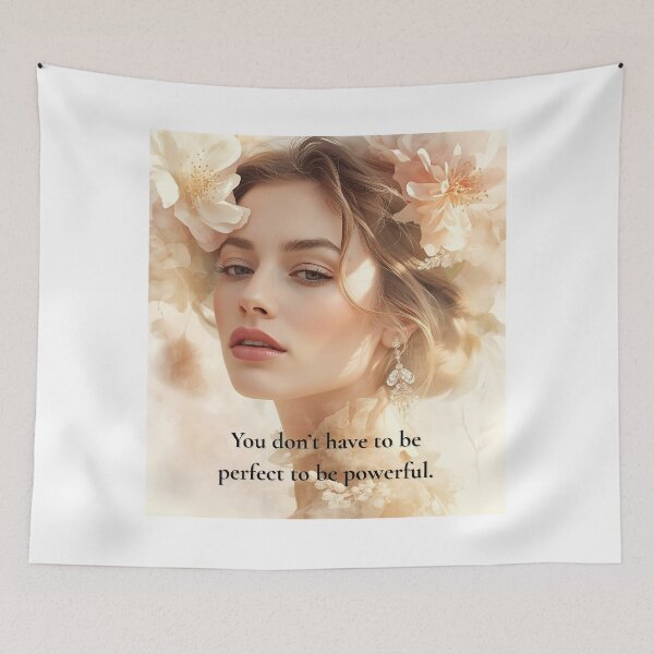 Item preview, You Don’t Have to Be Perfect to Be Powerful – Soul Truths Quote Art designed and sold by Boski22.