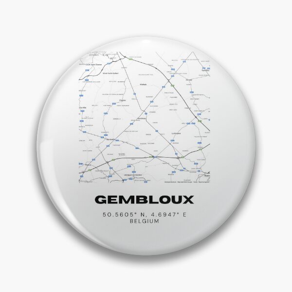 Item preview, Gembloux Belgium Map | Minimalist Black and White Modern City Poster designed and sold by RM-Journey.