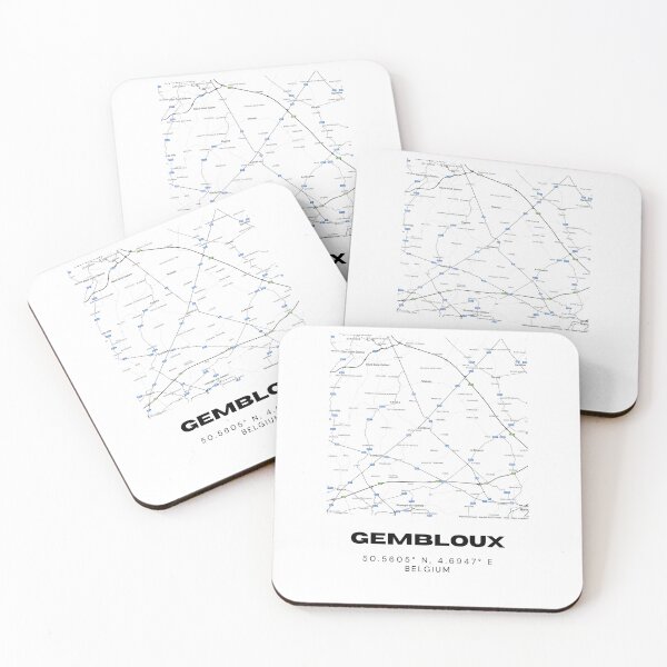 Item preview, Gembloux Belgium Map | Minimalist Black and White Modern City Poster designed and sold by RM-Journey.
