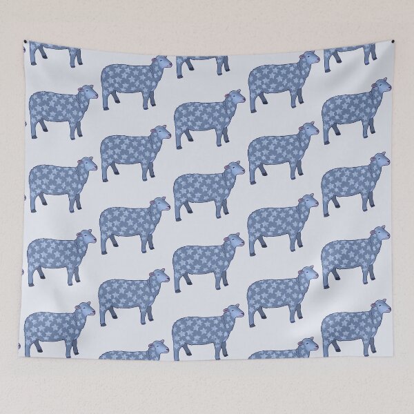 Item preview, Starry Sheep Dreamcore Celestial Animal Illustration designed and sold by Ani.