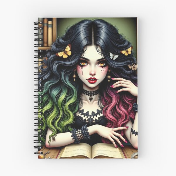 Item preview, Gothic book fan designed and sold by Talpha.