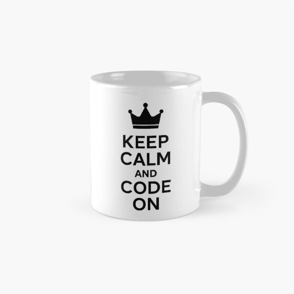 Item preview, Keep Calm and Code On – Motivation for everyone who thinks in code designed and sold by Eric Nagel.