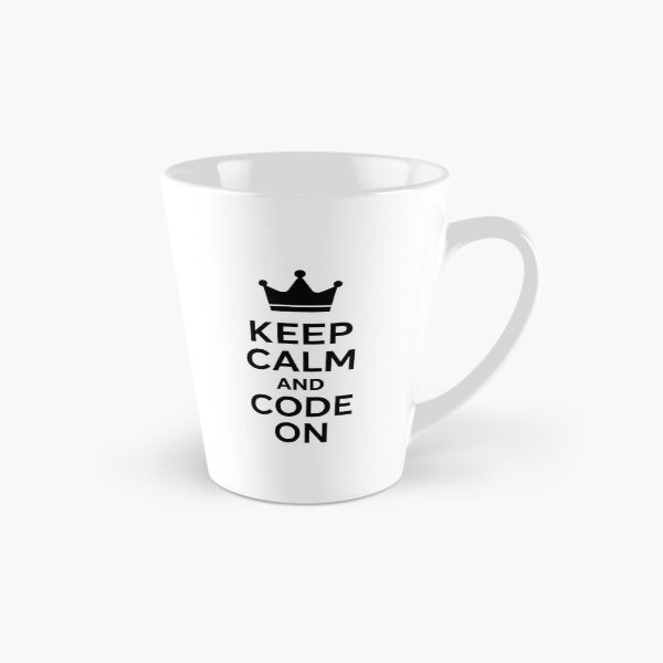 Item preview, Keep Calm and Code On – Motivation for everyone who thinks in code designed and sold by Eric Nagel.