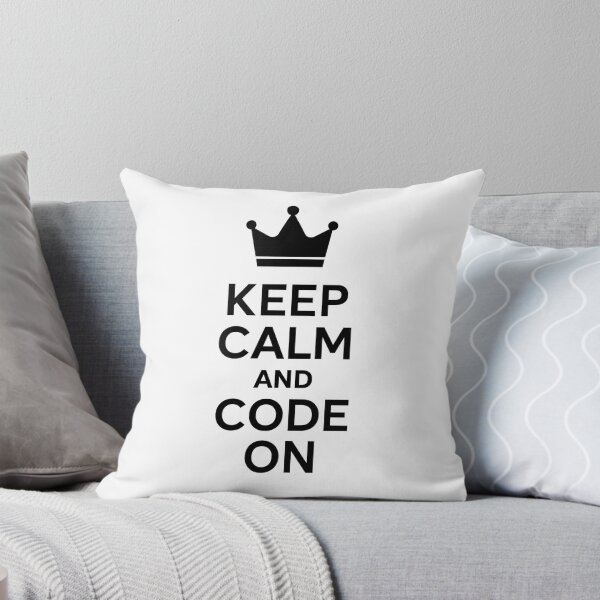 Item preview, Keep Calm and Code On – Motivation for everyone who thinks in code designed and sold by Eric Nagel.