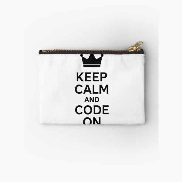 Item preview, Keep Calm and Code On – Motivation for everyone who thinks in code designed and sold by Eric Nagel.