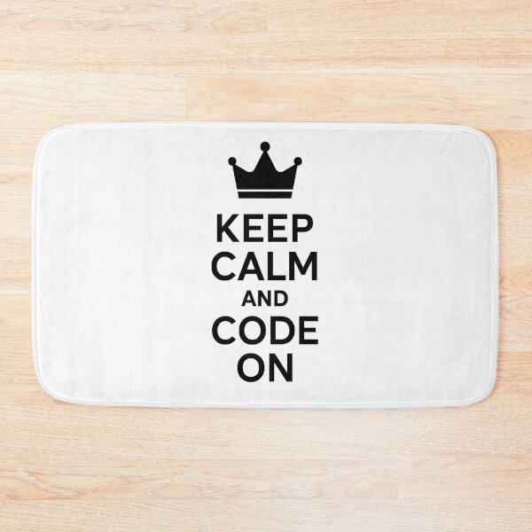 Item preview, Keep Calm and Code On – Motivation for everyone who thinks in code designed and sold by Eric Nagel.