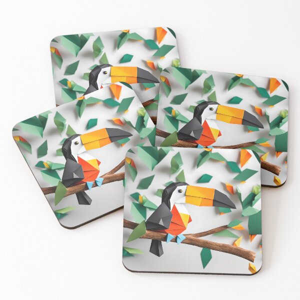 Item preview, Origami Art - Tropical Majesty: The Toco Toucan Perched designed and sold by ArtfulFolds.