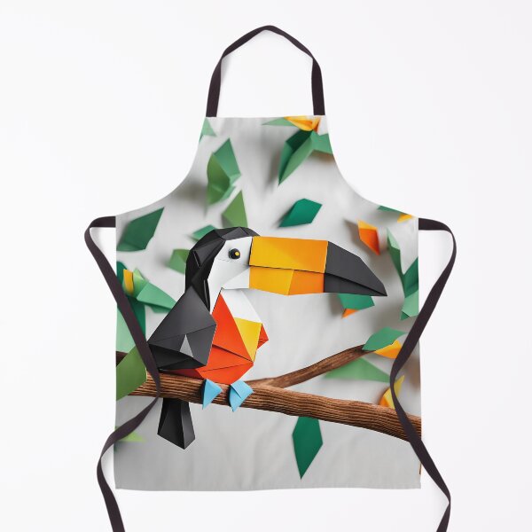 Item preview, Origami Art - Tropical Majesty: The Toco Toucan Perched designed and sold by ArtfulFolds.