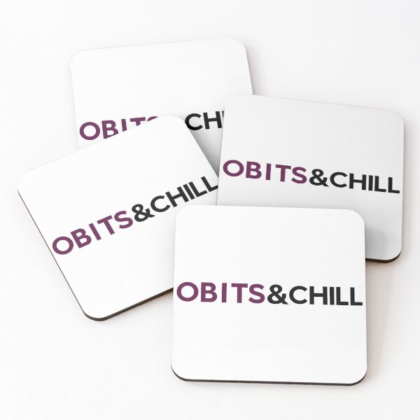 Item preview, OBITS & CHILL – Dark Humor Obituary Lover Design designed and sold by Little Happies.