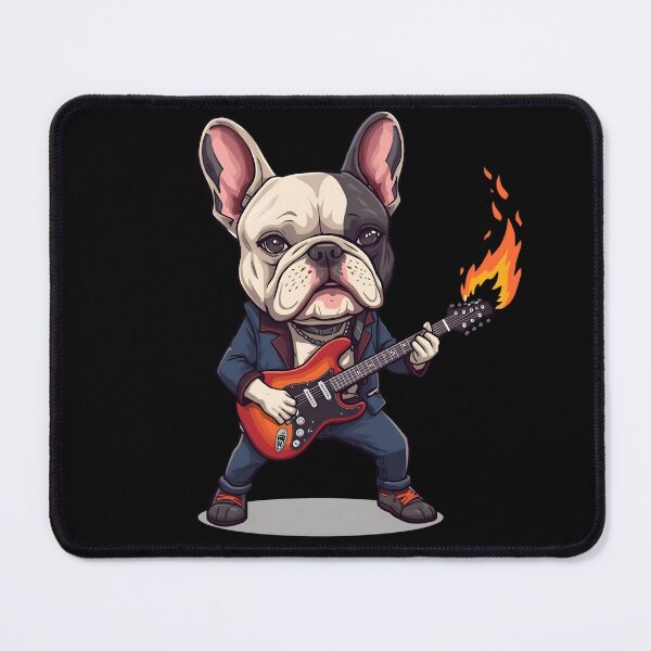 Item preview, French Bulldog Guitarist designed and sold by Bawek85Designs.