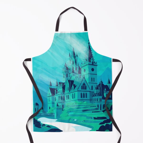 Item preview, Magical Neon Castle by the Lake – Cute Fantasy Glow designed and sold by nayeligdlc.