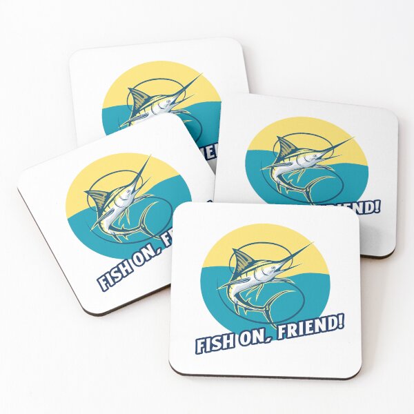 Item preview, Fish On, Friend! Marlin fishing design designed and sold by SofikoDesigns.