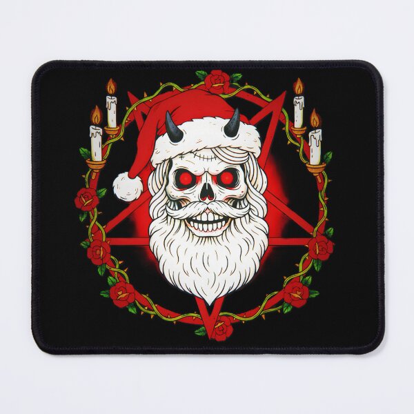 Item preview, Hail Santa - Satanic Christmas Skull Pentagram designed and sold by CoffinsArt.