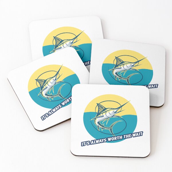 Item preview, It's always worth the wait! Marlin fishing design designed and sold by SofikoDesigns.