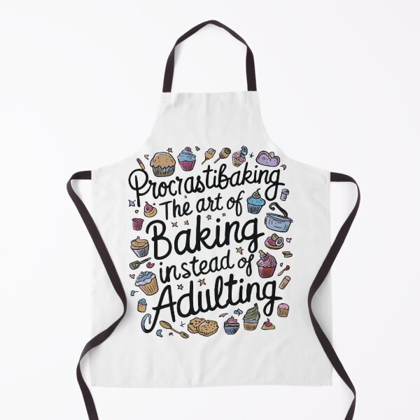 Item preview, ProcrastiBaking: The Art of Baking Instead of Adulting baking gifts designed and sold by Nordo Studio.