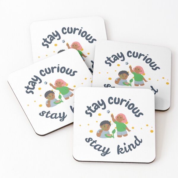Item preview, Stay Kind / Stay Curious – Nature Kids Exploration Design designed and sold by Little Happies.