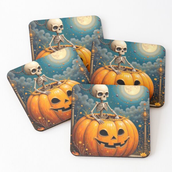 Item preview, surreal horror Halloween pumpkin designed and sold by Talpha.