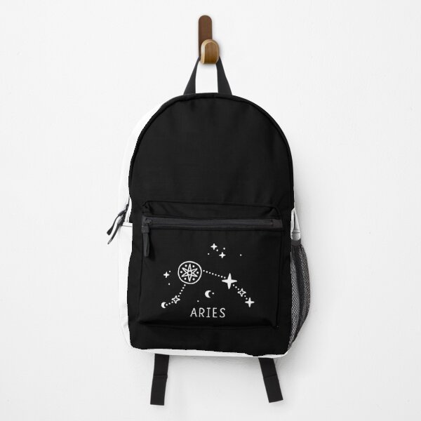 Item preview, Aries Astrology Sign – Mystical Moon and Stars Line Art designed and sold by RetroChill.
