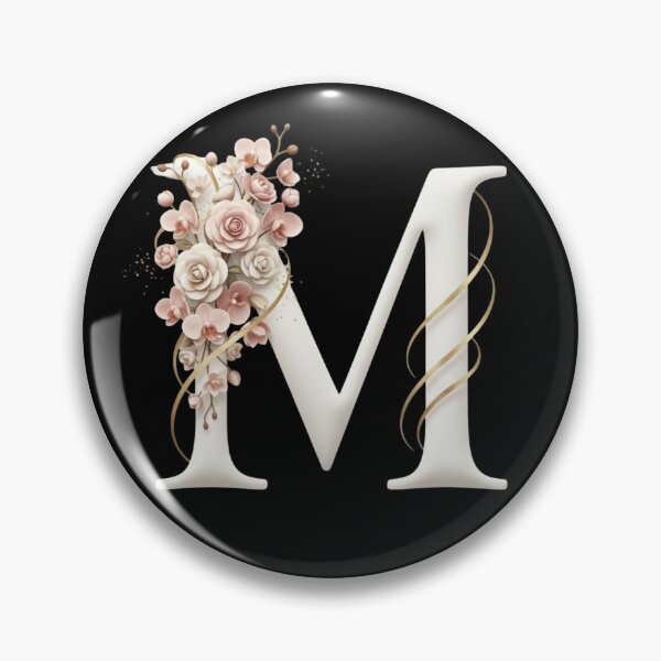 Item preview,  Elegant Floral m initial – Luxury Monogram Design designed and sold by CuteOasis.