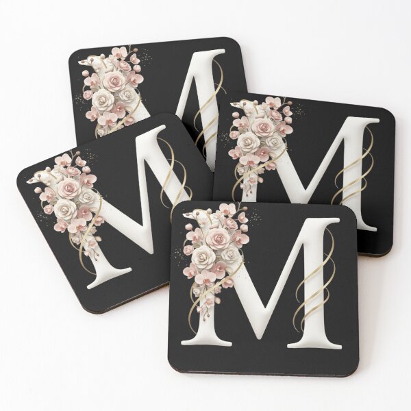 Item preview,  Elegant Floral m initial – Luxury Monogram Design designed and sold by CuteOasis.