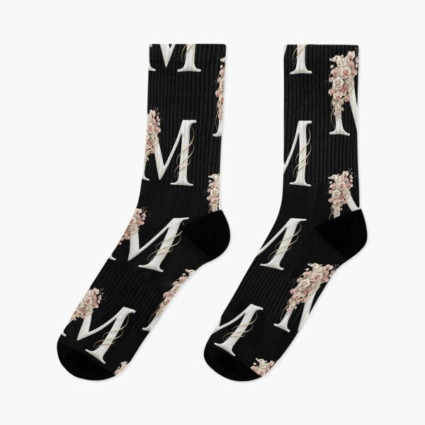 Item preview,  Elegant Floral m initial – Luxury Monogram Design designed and sold by CuteOasis.