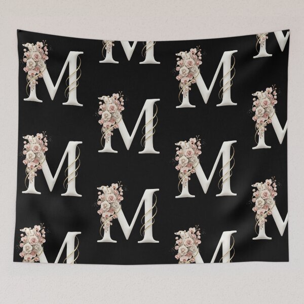 Item preview,  Elegant Floral m initial – Luxury Monogram Design designed and sold by CuteOasis.