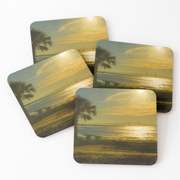 Item preview, The Sunshine Skyway Bridge stretches gracefully across Tampa Bay at dawn designed and sold by EyezWatchin.
